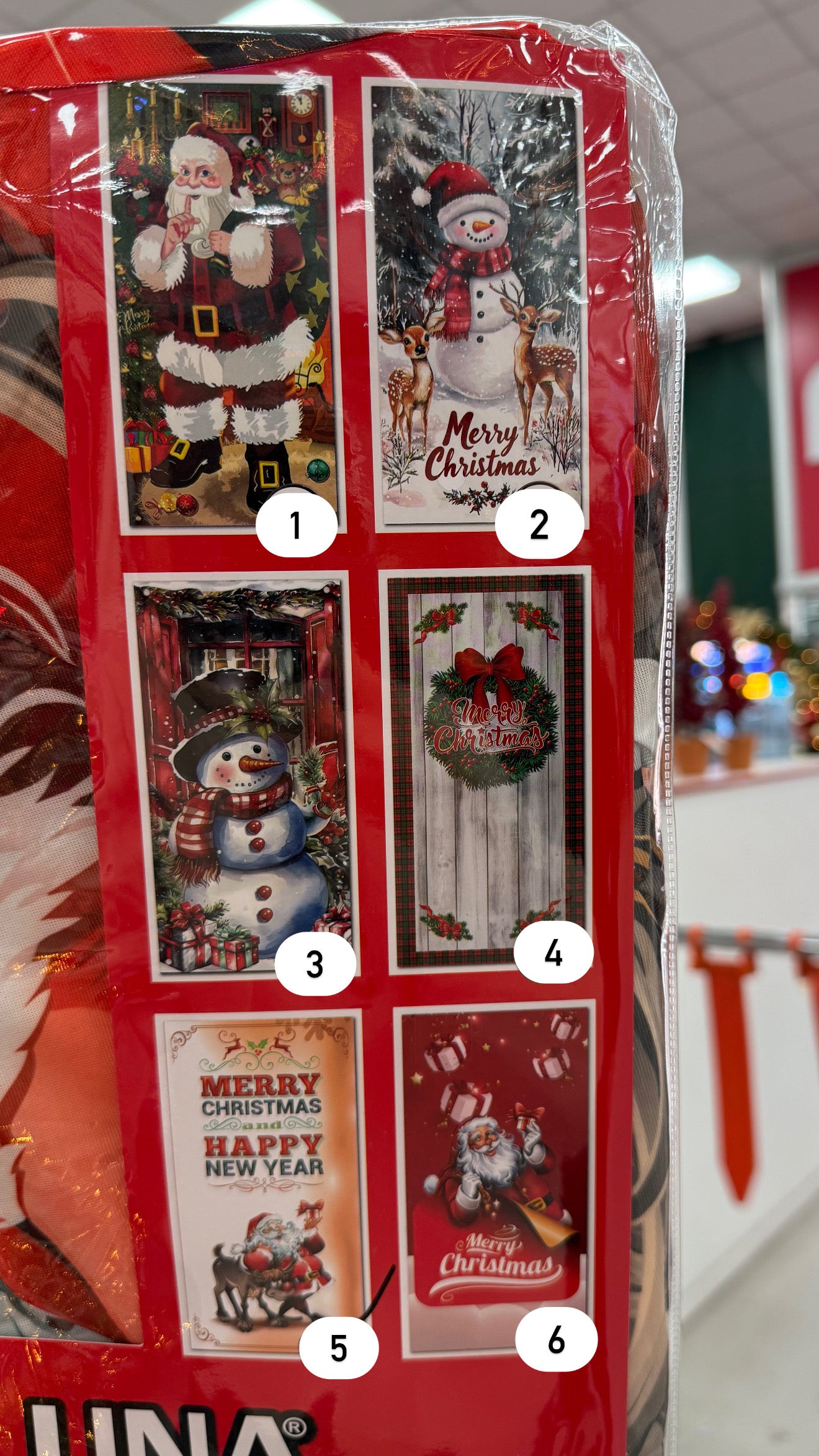 Copriporta Natalizio Nataluna – 6 Modelli Disponibili 90x210 cm