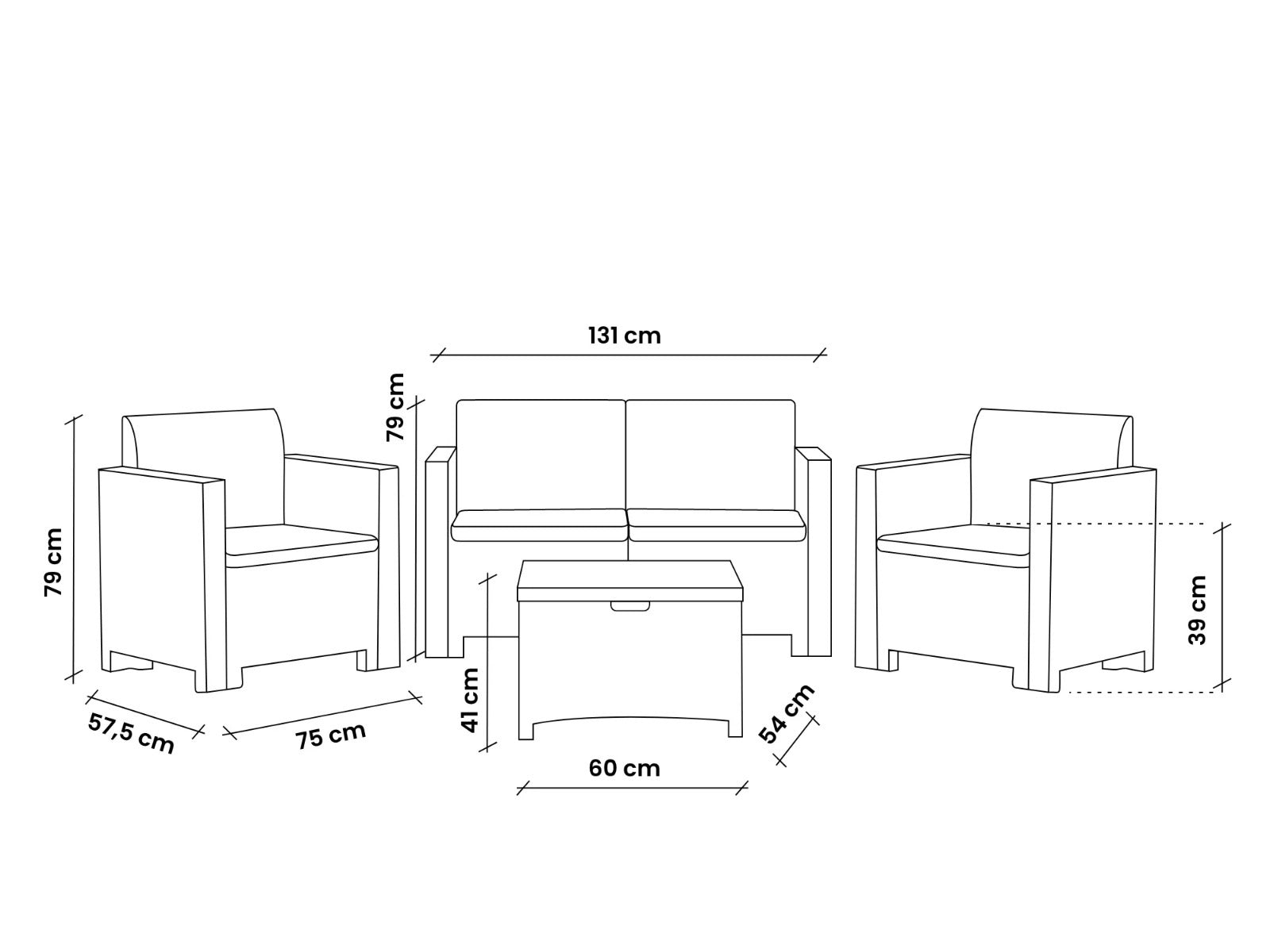 Set Sofa da Giardino Nebraska