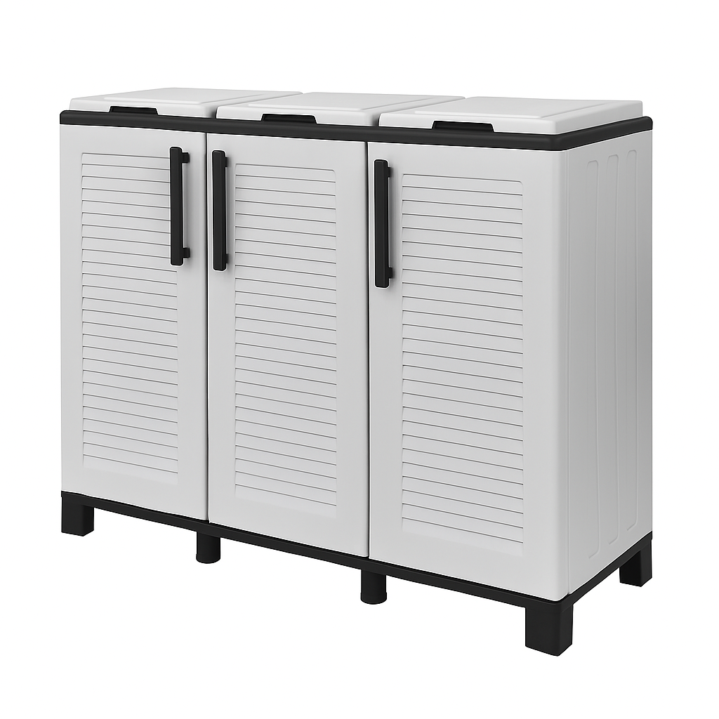 Pattumiera per Raccolta Differenziata – Grigio e Nero