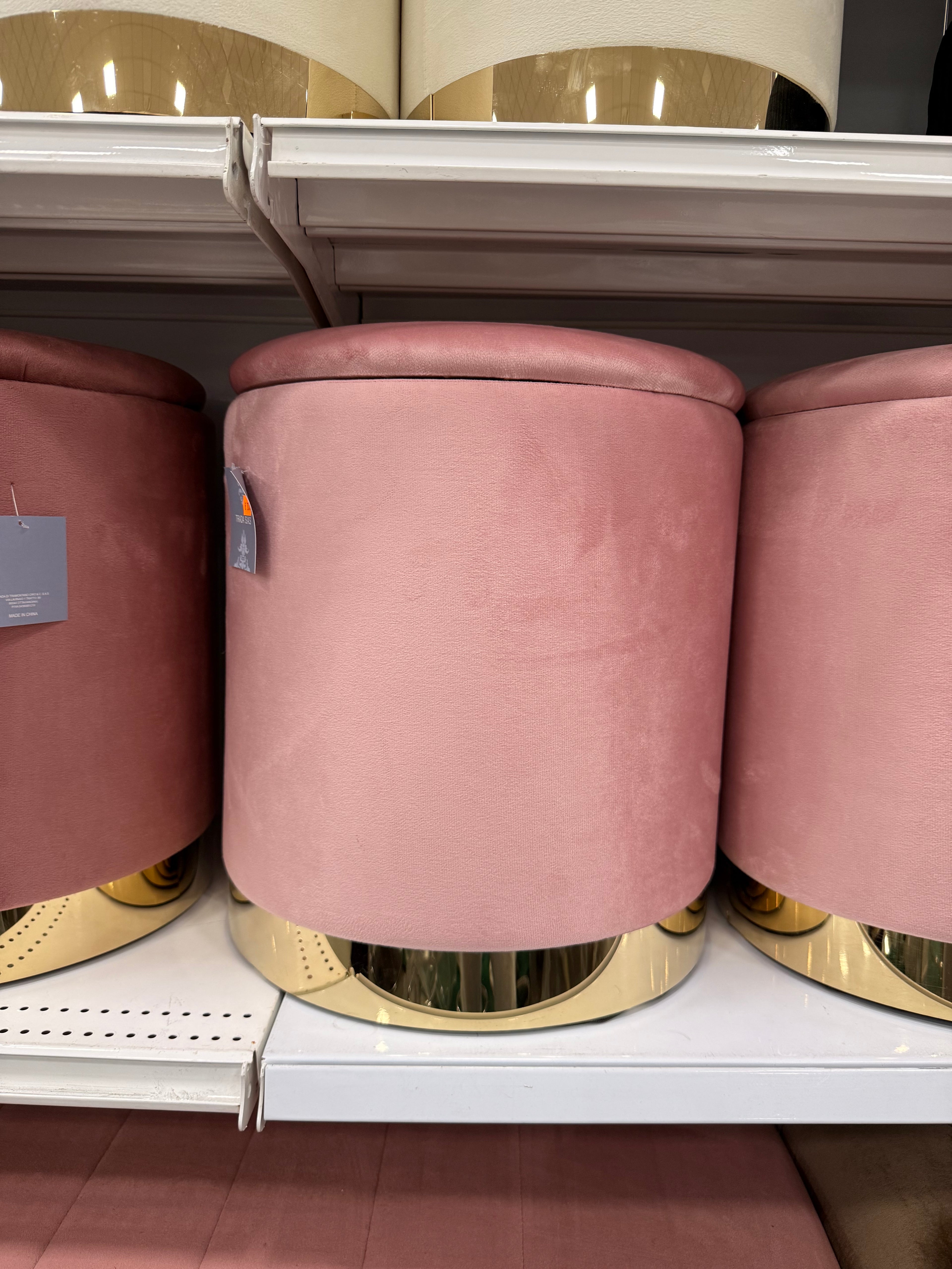 Pouf SEMPLICE dettagli oro