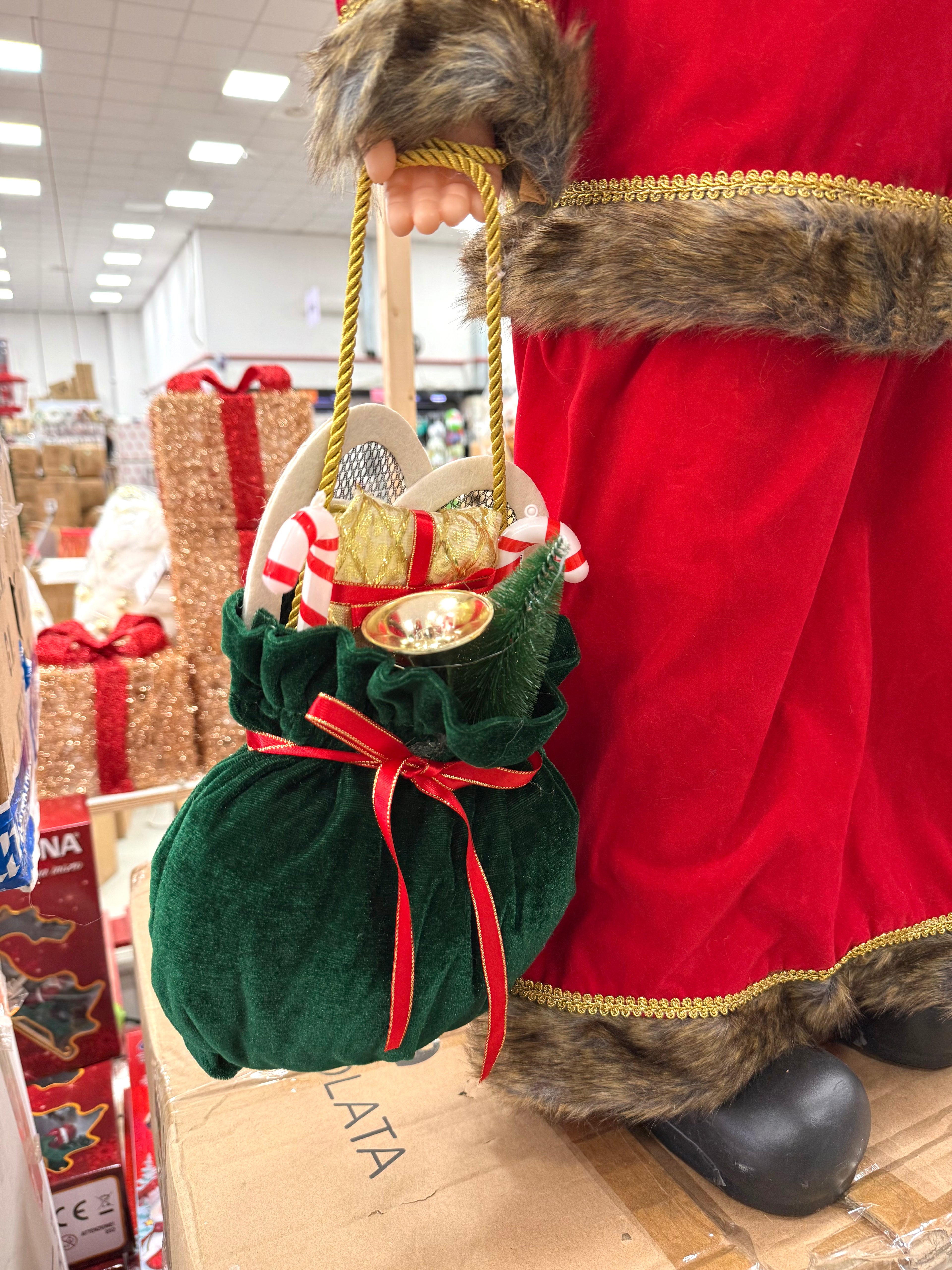 Signora Natale Decorativa con Sacco Regalo – Disponibile in 3 Misure