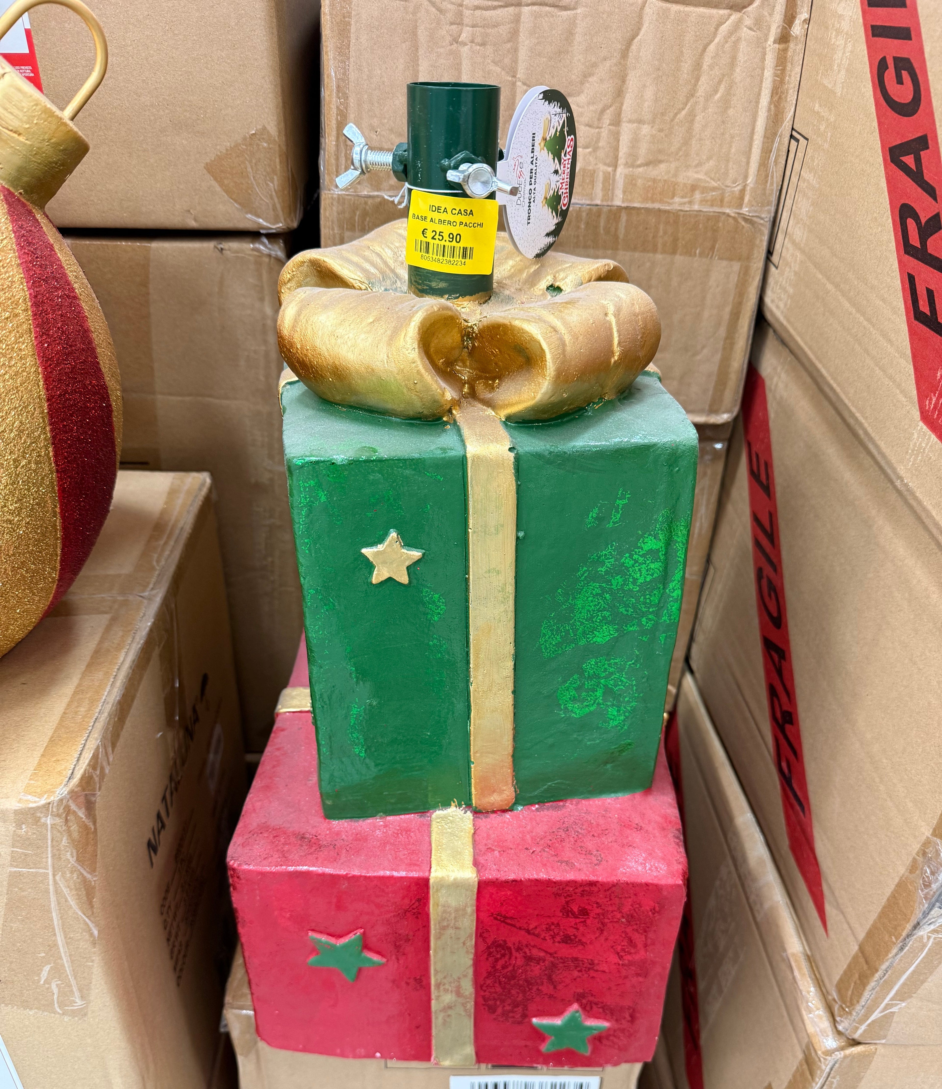 Base Albero di Natale 2 Pacchi Regalo