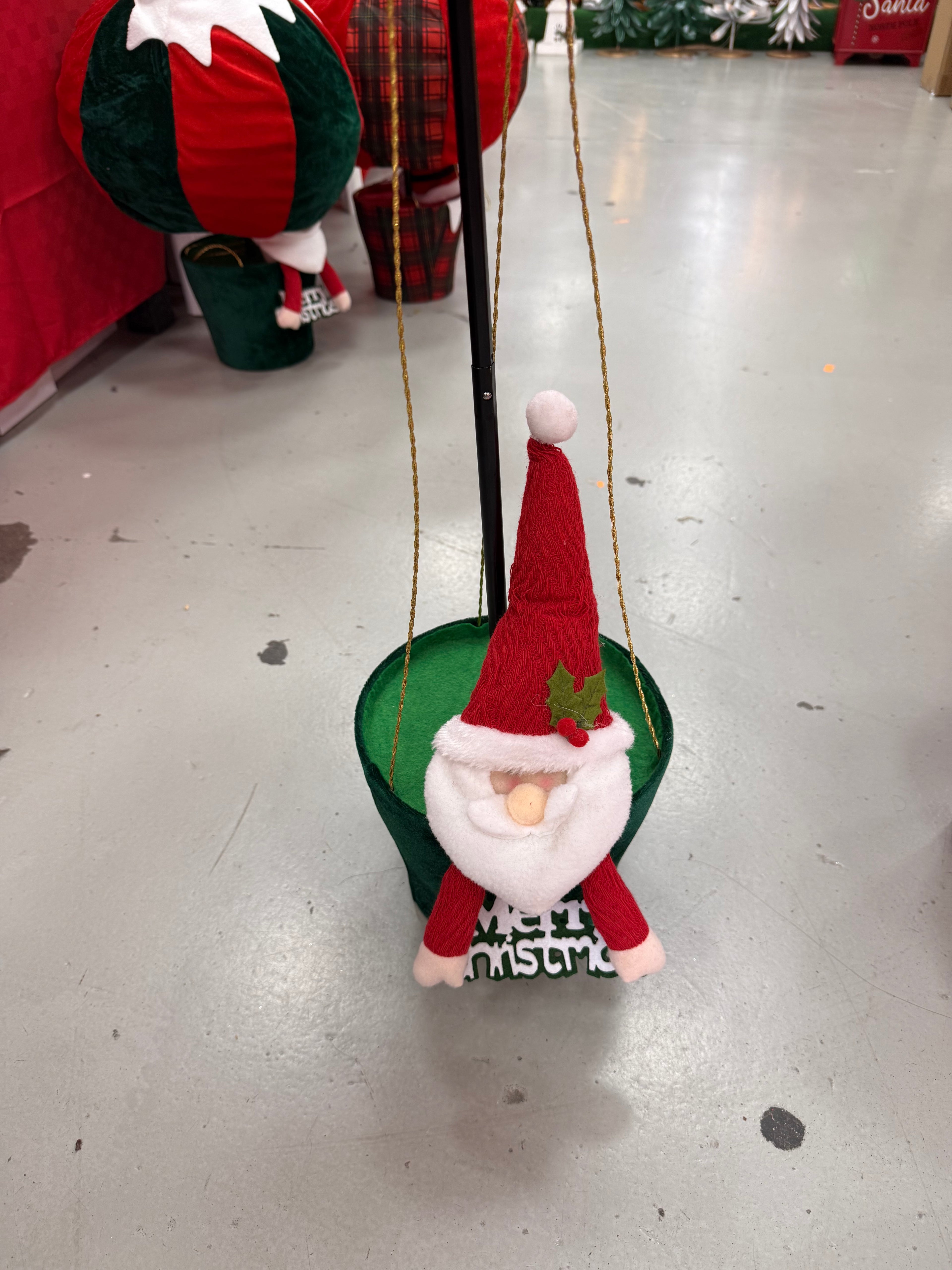 Mongolfiera Natalizia con Babbo Natale a Righe – 2 fantasie