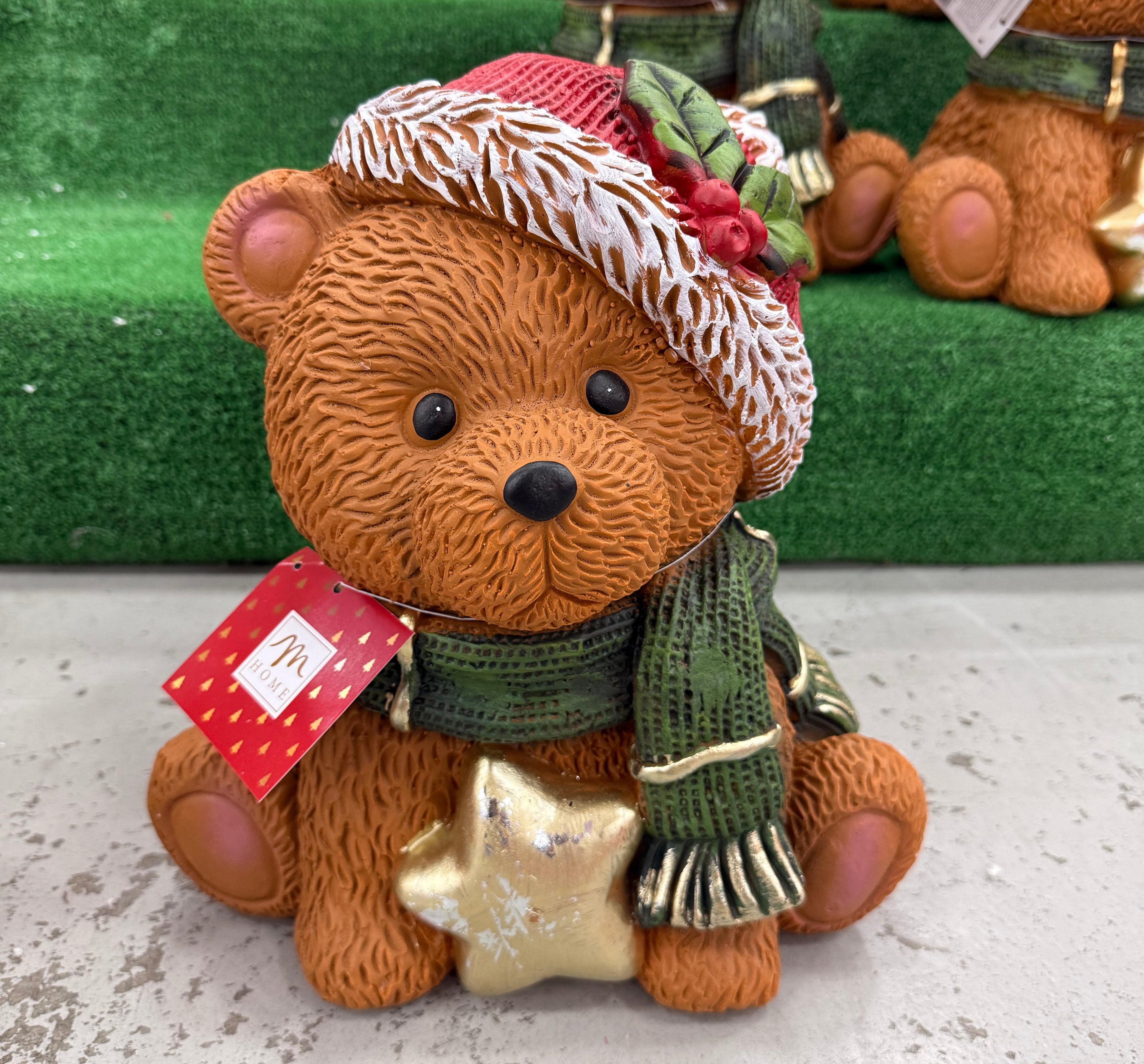 Orsetto Natalizio con Decorazione – 3 Varianti Disponibili