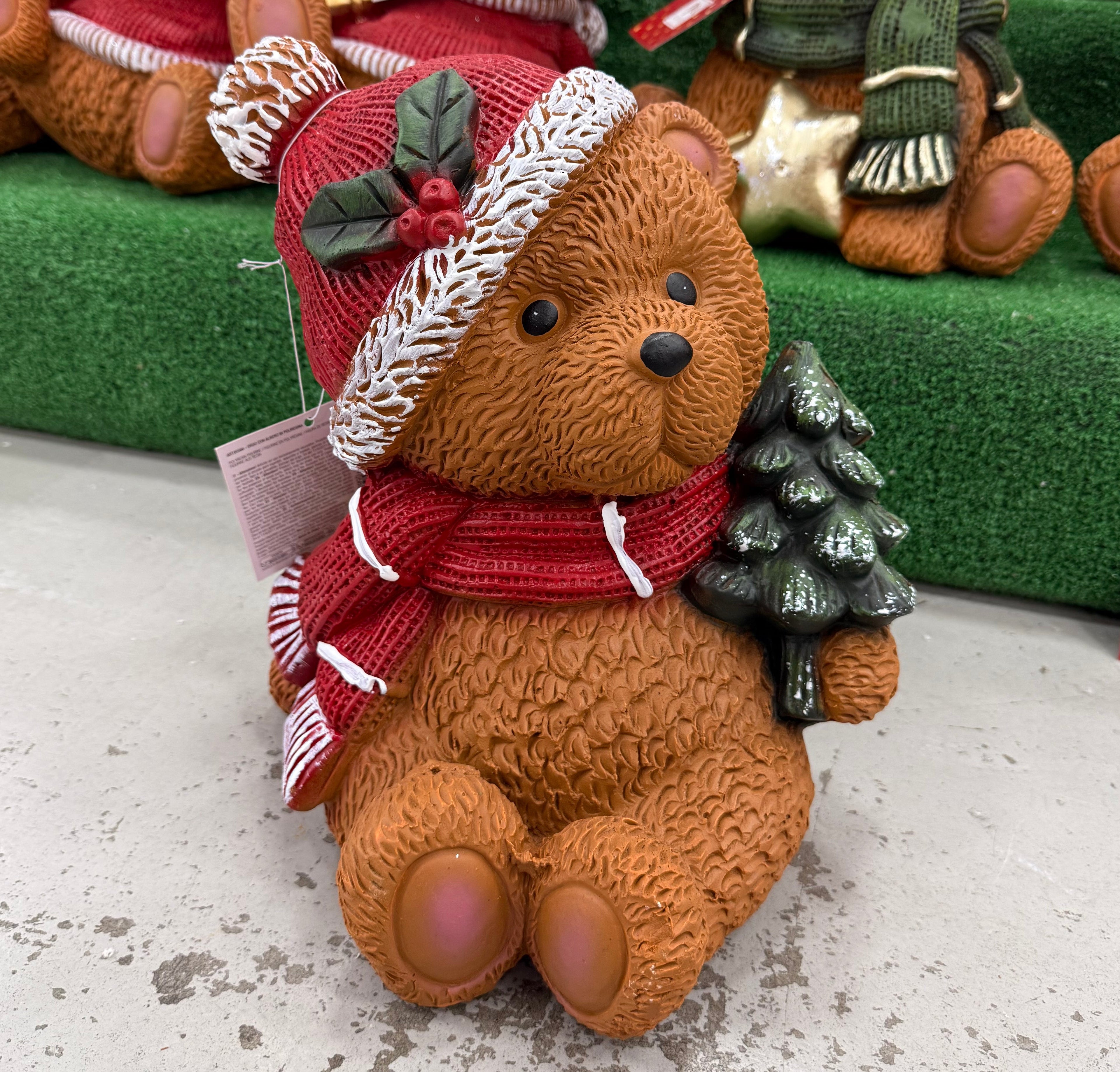 Orsetto Natalizio con Decorazione – 3 Varianti Disponibili