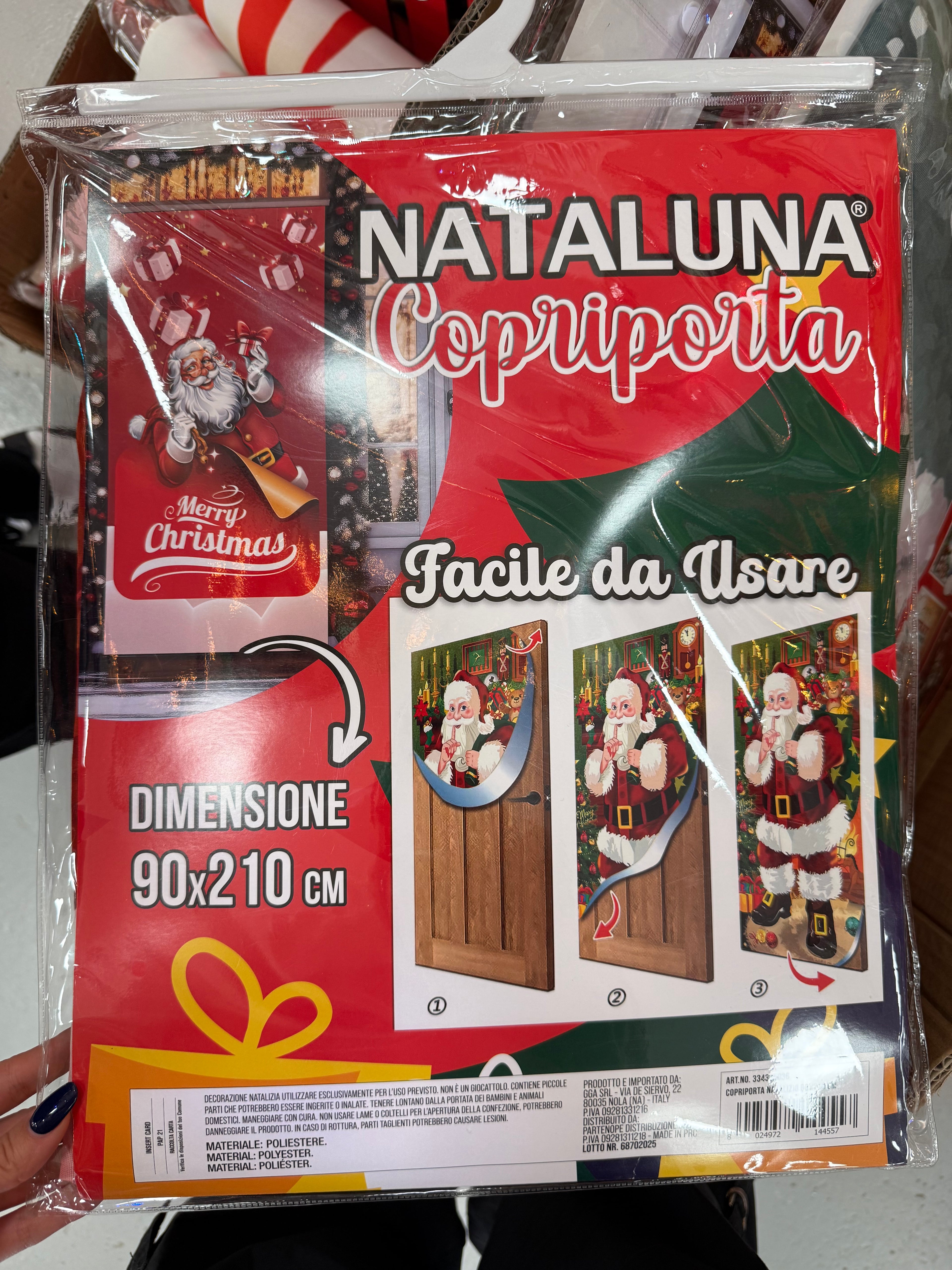 Copriporta Natalizio Nataluna – 6 Modelli Disponibili 90x210 cm
