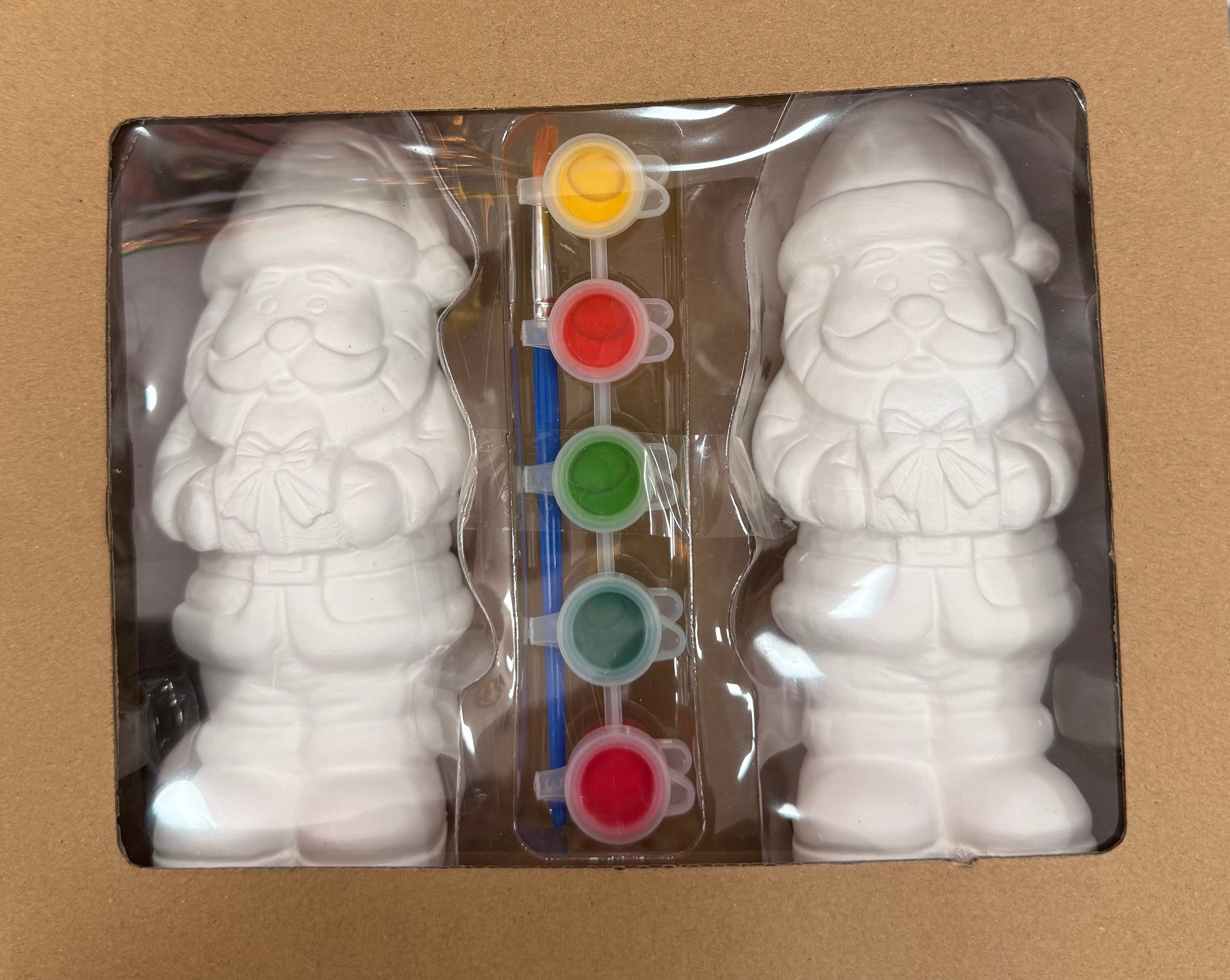 Set Statuette di Gesso Natalizie da Dipingere – 3 Modelli Disponibili