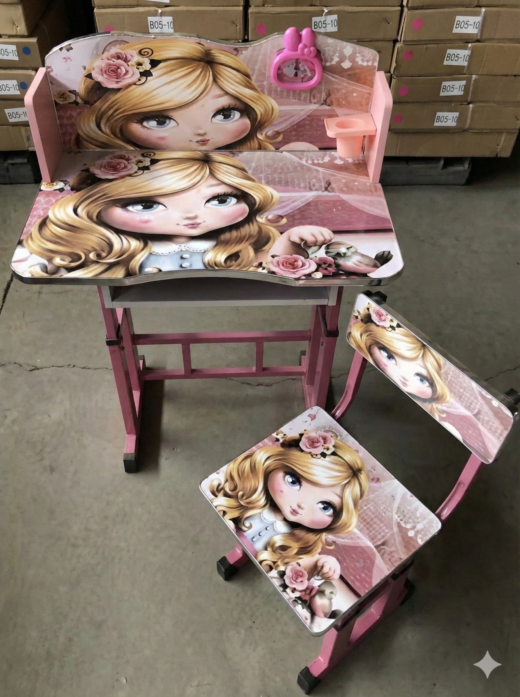 Scrivania per bambini con sedia – Tema Baby