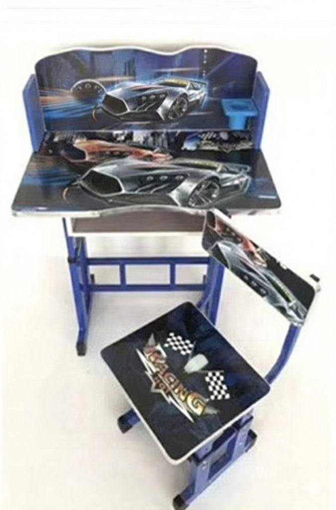 Scrivania per bambini con sedia – Tema Racing Cars