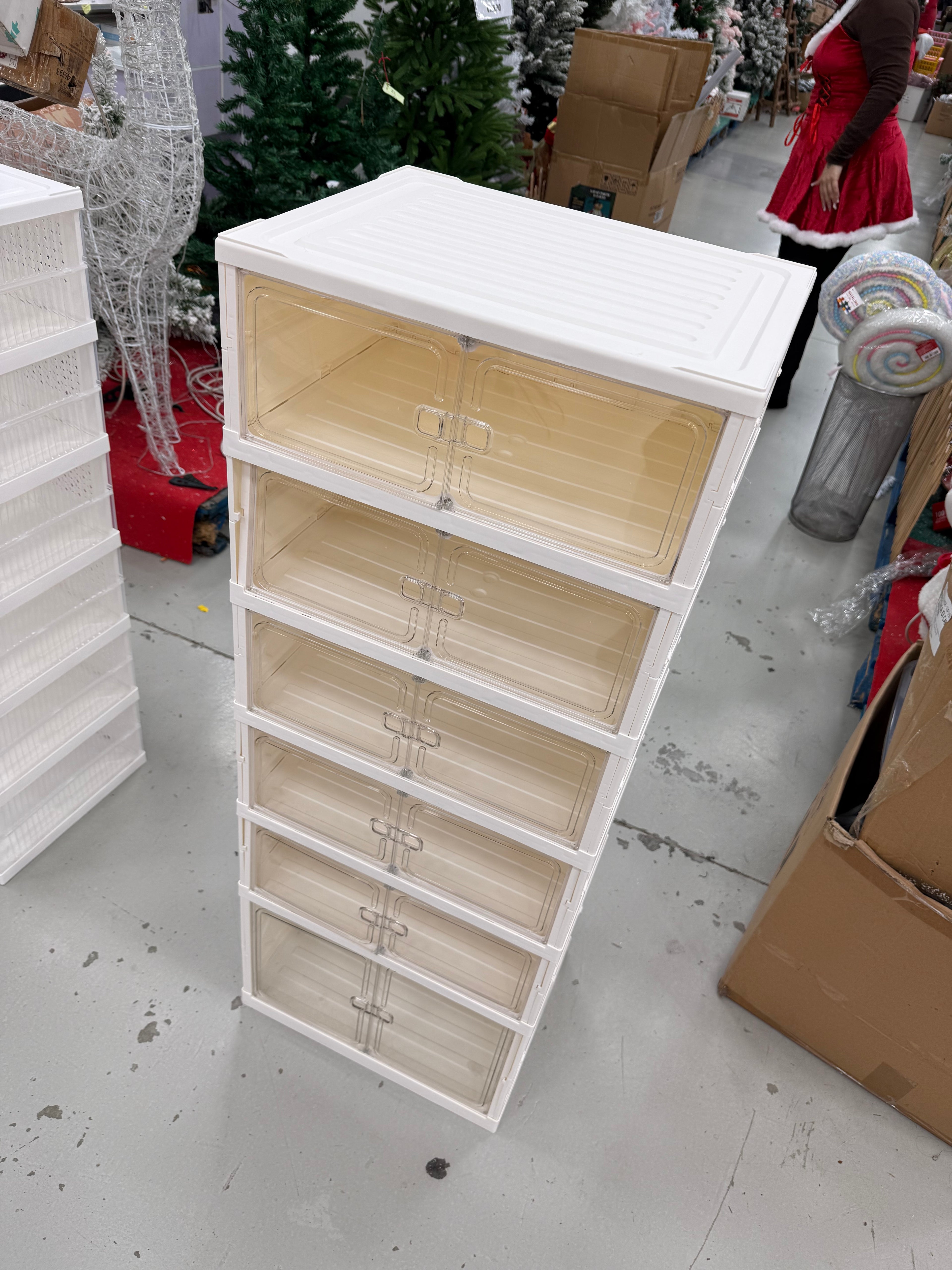 Scarpiera Panoramica a 6 Livelli – Mobile Componibile e Design Extra-Wide