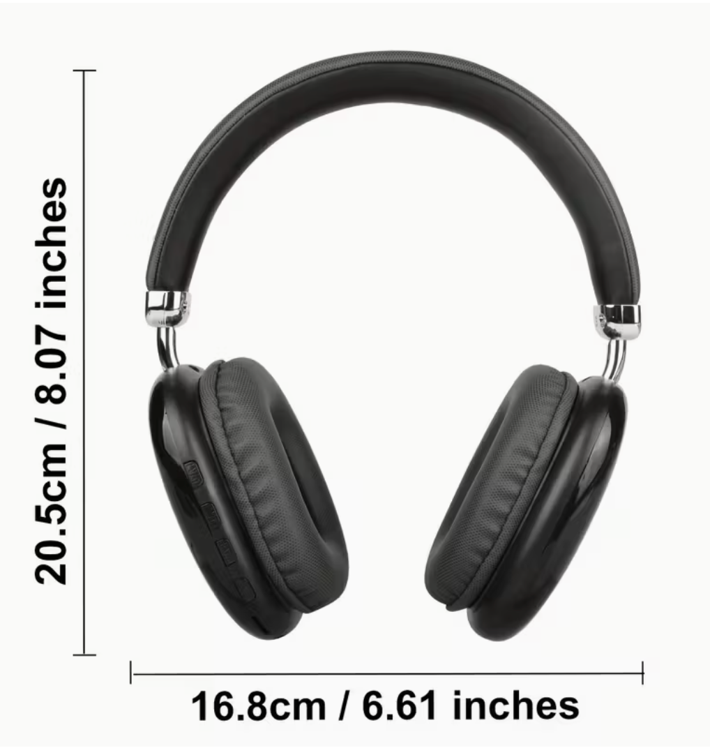 Cuffie Bluetooth Wireless HS-12 con microfono e ANC
